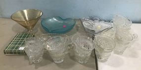 Group of Glass Serving Pieces