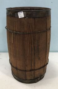 Vintage Wood Barrel