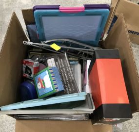Assorted Box Lot of Decor and Art Accessories