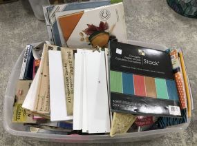 Large Box Lot of Accessories, Art Supplies, and More