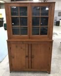 Primitive Style Step Back Cabinet