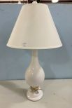 Barbara Cosgrove White Glass Contemporary Lamp