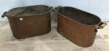 Two Vintage Copper Buckets