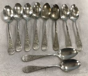 10 G.W. Meyer Sterling Spoons