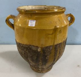 Decorative Glazed Pottery Urn