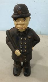 Mulligan Policeman (English Bobbie) Cast Iron Money Bank