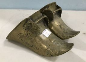 Antique Brass Spanish Conquistador Stirrup Shoes