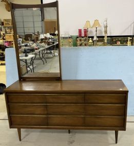 Bassett Furniture Mid Century Triple Dresser