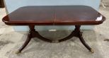 Antique Reproduction Double Pedestal Cherry Dining Table