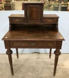 Antique Victorian Walnut Writing Desk