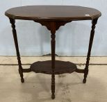 Vintage Mahogany Parlor Lamp Table