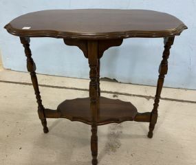 Vintage Mahogany Parlor Lamp Table