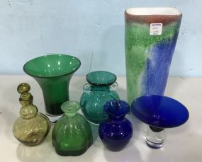 Seven Decorative Art Glass Pieces