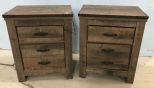 Pair of Ashley Furniture Two Drawer Night Stand
