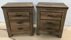 Pair of Ashley Furniture Two Drawer Night Stand