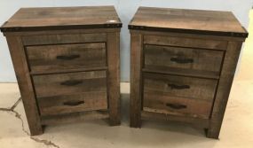 Pair of Ashley Furniture Two Drawer Night Stand