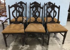 Six Vintage Dining Chairs