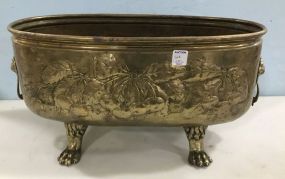 Vintage Copper Footed Planter