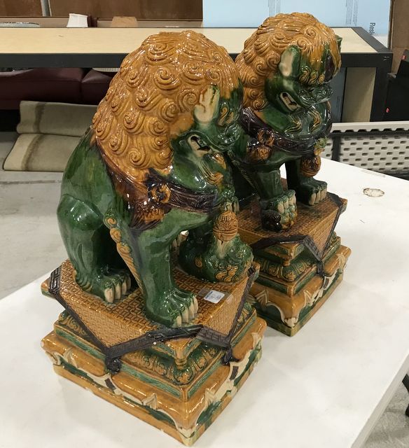 large dog statues ceramic
