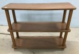 Three Tier Oak Display Stand