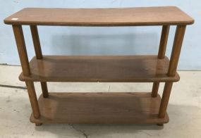 Three Tier Oak Display Stand