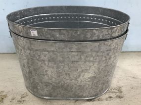 Two Galvanized Buckets