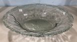 Large Art Glass Center Piece Bowl