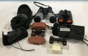 Group of Binoculars and Ranger Finder