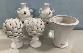 Contemporary White Pottery Pieces