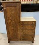 Vintage Oak Chifferobe