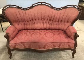 Large French Style High Back Settee