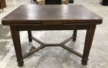 Antique German Oak Pub Table