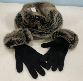 Preston and York Fur Hat and Gloves