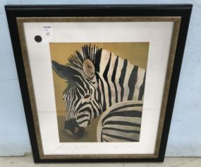 Francisco Sanabria Signed Zebra Print