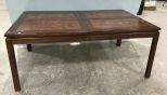 Oriental Mahogany Dining Table & 6 Chairs
