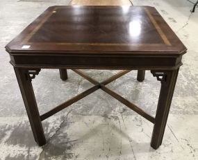 Chinese Chippendale Square Lamp Table