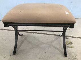 Modern Metal Base Vanity Stool