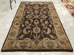 Red Hand Woven High Pile Rug