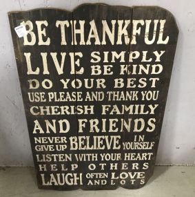 Prier 1 Imports Thankful Panel