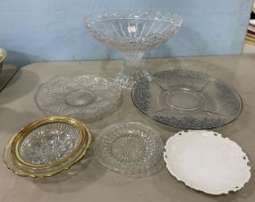 Group of Decorative Clear Glass