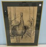 Turkey Stretch Art Signed 1961