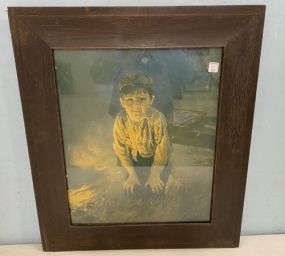 Vintage 1907 Portrait Print