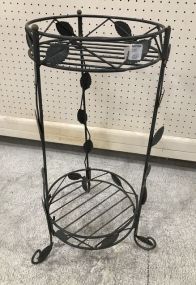 Small Wrought Iron Plant Stand