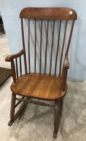 Colonial Reproduction Spindle Back Rocker