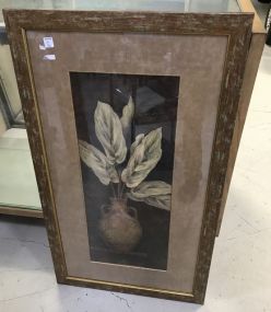 Decorative Still Life Flower Vase Print Framed