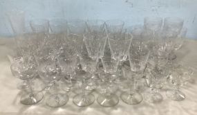 Group of Crystal Stemware Goblets