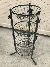 Four Tier Metal Wire Stand