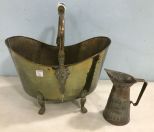 Brass Wood Bucket