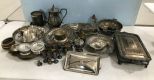 Large Group of Silver Plate Serving Pieces