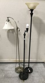 Three Modern Floor Lamps